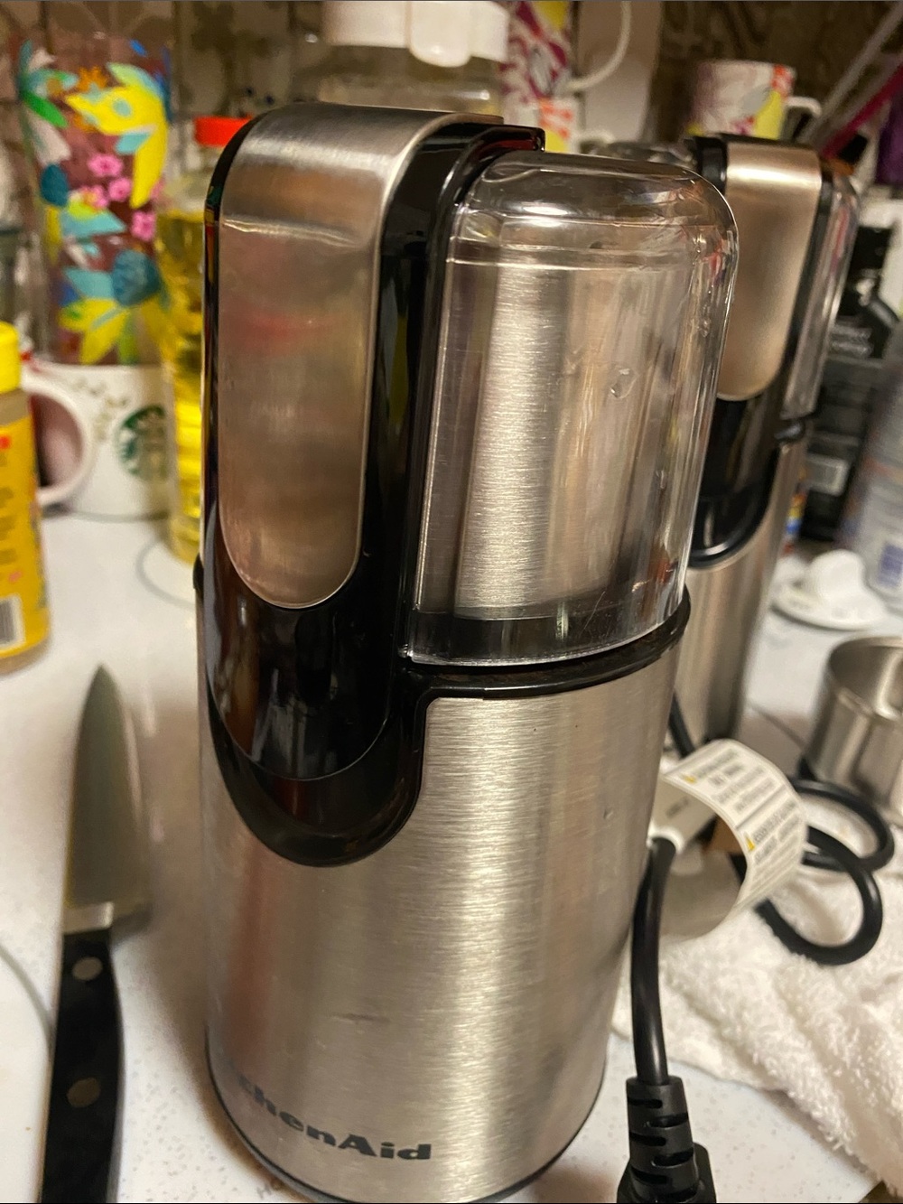 Preowned KitchenAid Stainless Steel Coffee Grinder excellent